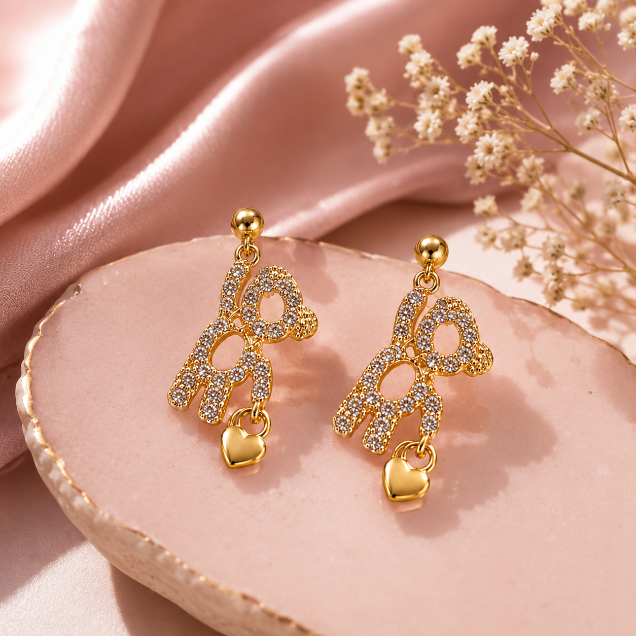 cute teddy bear earrings | Tvayi