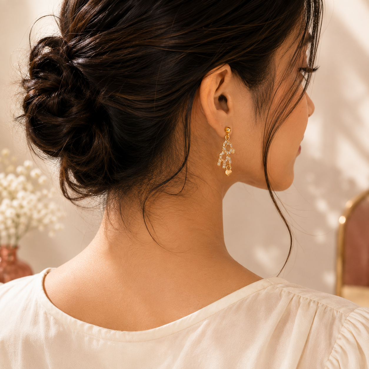 cute teddy bear earrings | Tvayi
