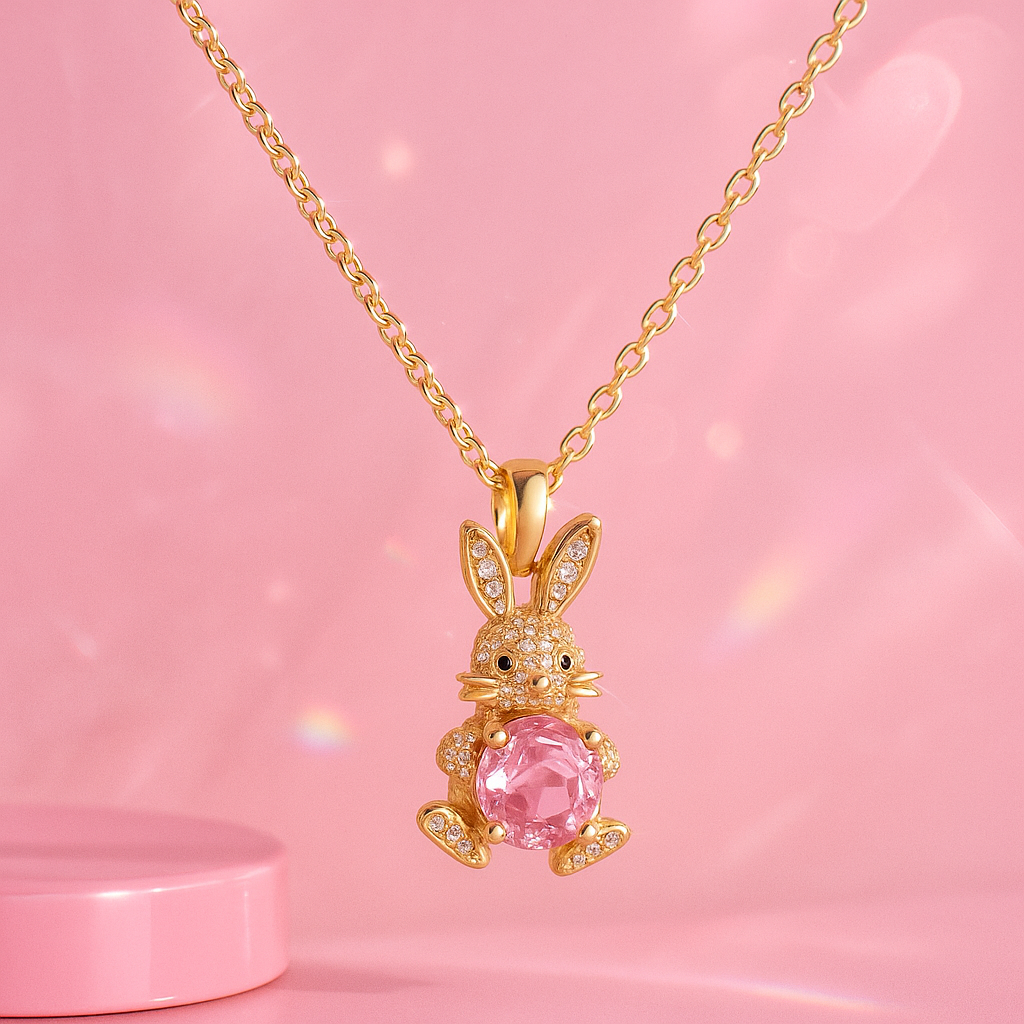Bunny Blush Pendant Necklace | Tvayi