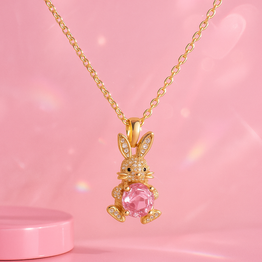 Bunny Blush Pendant Necklace | Tvayi