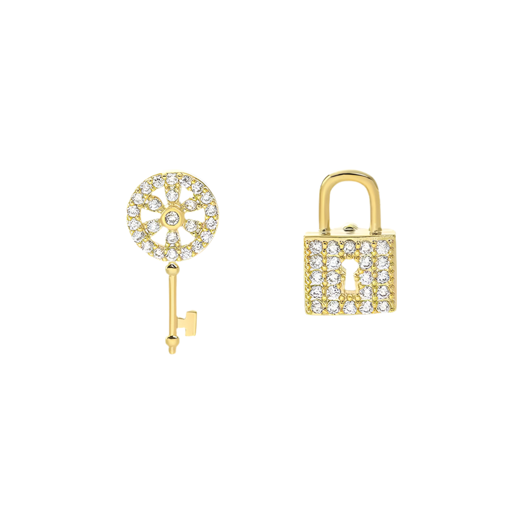 Lock & Key Harmony Earrings | Tvayi