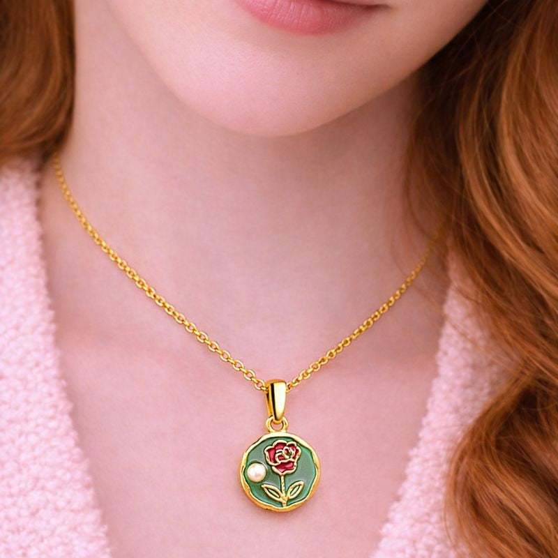 Floréa Signature Pendant – 18K Gold Plated Premium Demi-Fine Jewellery | Tvayi