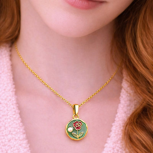 Floréa Signature Pendant – 18K Gold Plated Premium Demi-Fine Jewellery | Tvayi