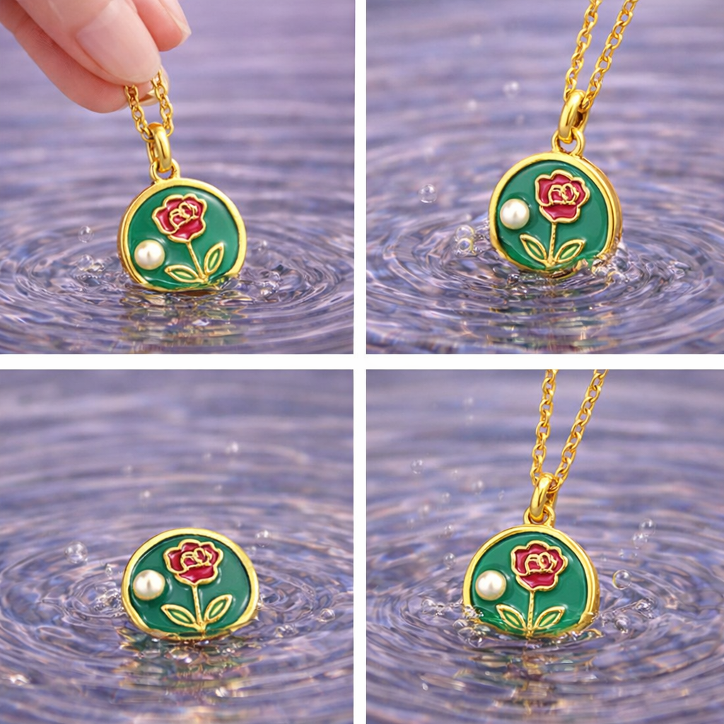 Floréa Signature Pendant – 18K Gold Plated Premium Demi-Fine Jewellery | Tvayi