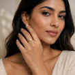 Flora Diamond Bloom Ring in 9KT Gold | Tvayi