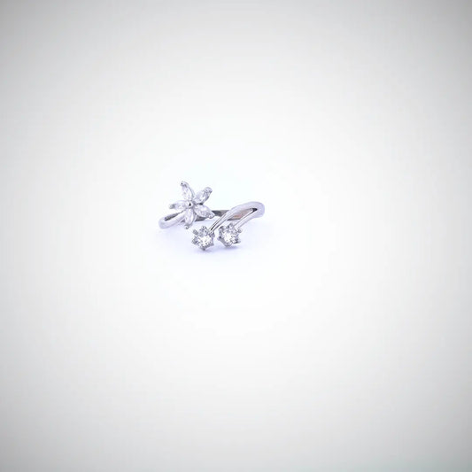 Floral Silver Ring Tvayi