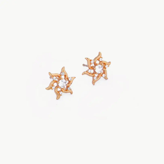 Flower & Round Earrings Tvayi
