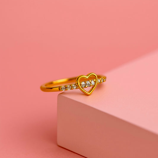 Sparkling Heartstone Ring | Tvayi