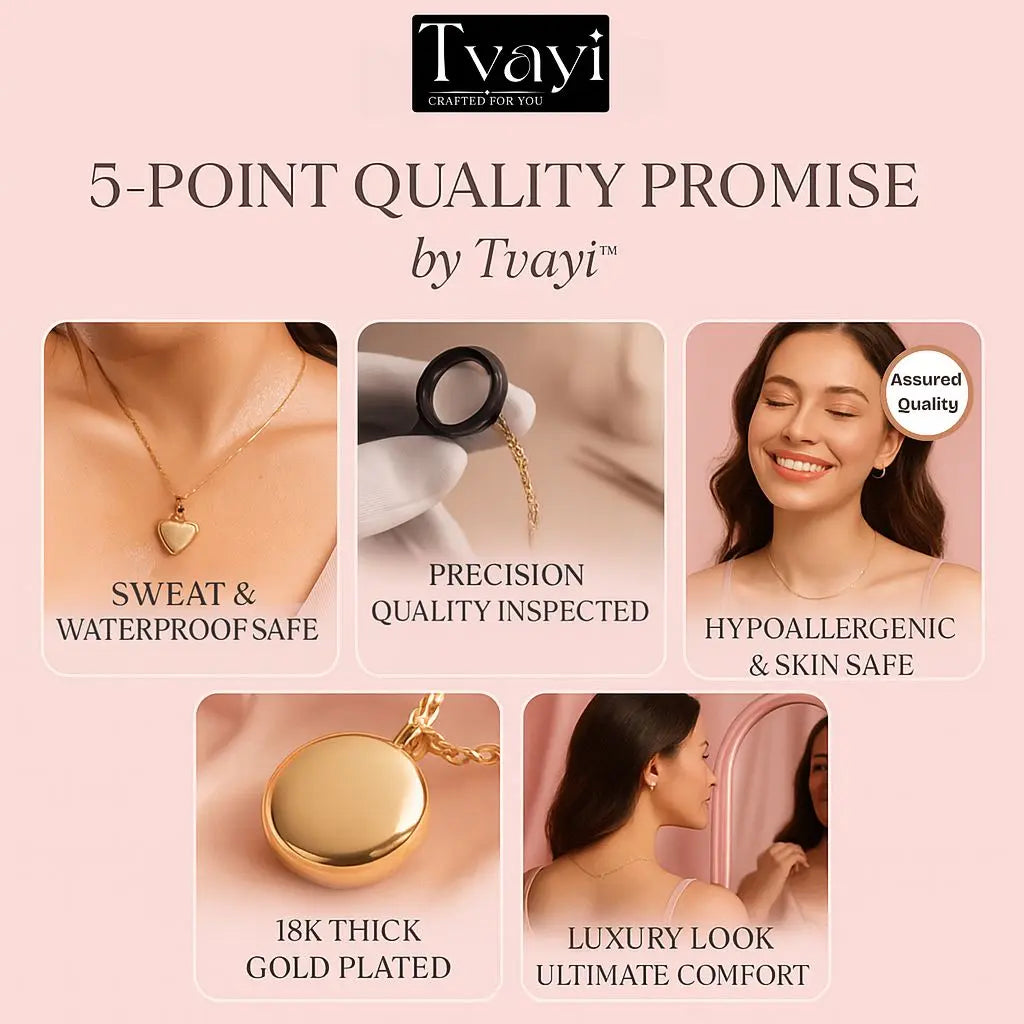 18K Gold Plated Bunny Blush Teddy Pendant – Demi-Fine Jewellery for Women | Tvayi