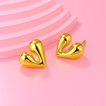 V-Shaped Chunky Earrings | Tvayi