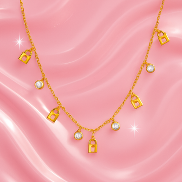 Lock & Shine Charm Necklace | Tvayi
