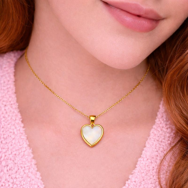 Golden Heart Duo Set – Anti-Tarnish Demi-Fine Jewellery | Tvayi
