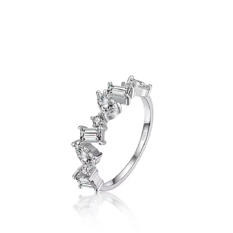 Modern Stone Studded Ring | Tvayi