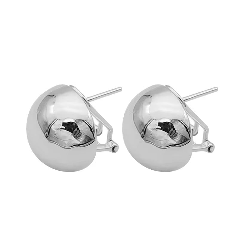 Chunky Teardrop Silver Plated Earrings | Tvayi