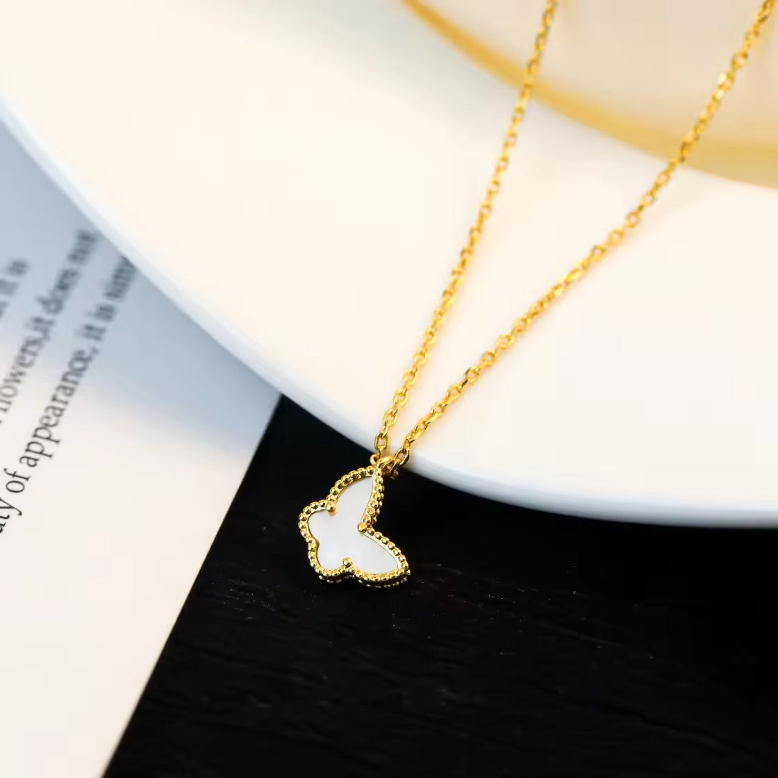 Butterfly Charm Necklace | Tvayi Jewellery
