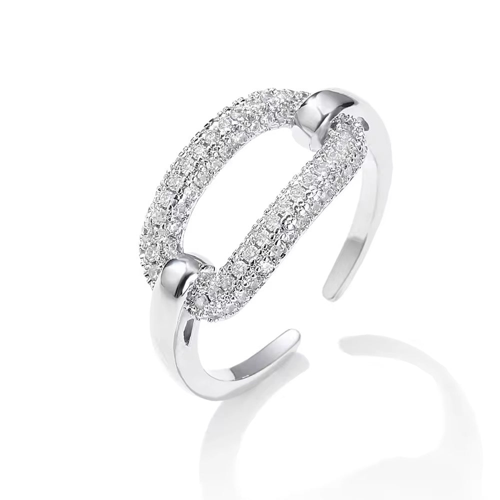 Round Cut White Ring | Tvayi Jewellery