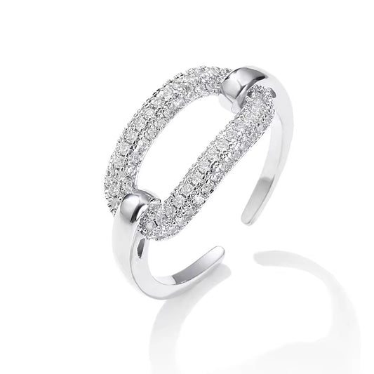 Round Cut White Ring | Tvayi Jewellery