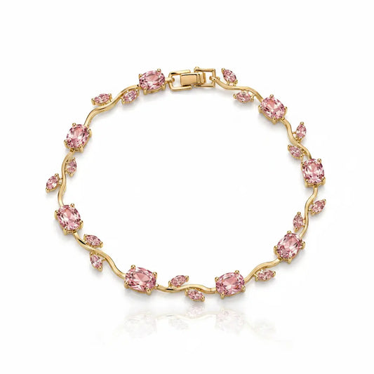 Pink Leaf bracelet