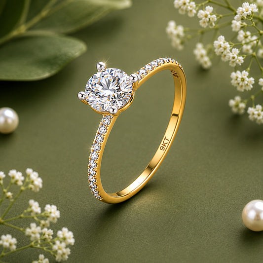 9Kt PRINCESS RING | Tvayi