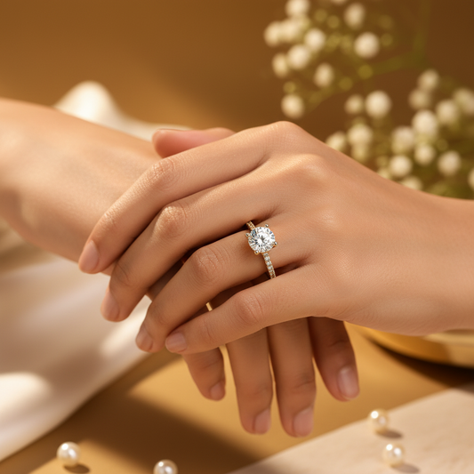 9Kt PRINCESS RING | Tvayi