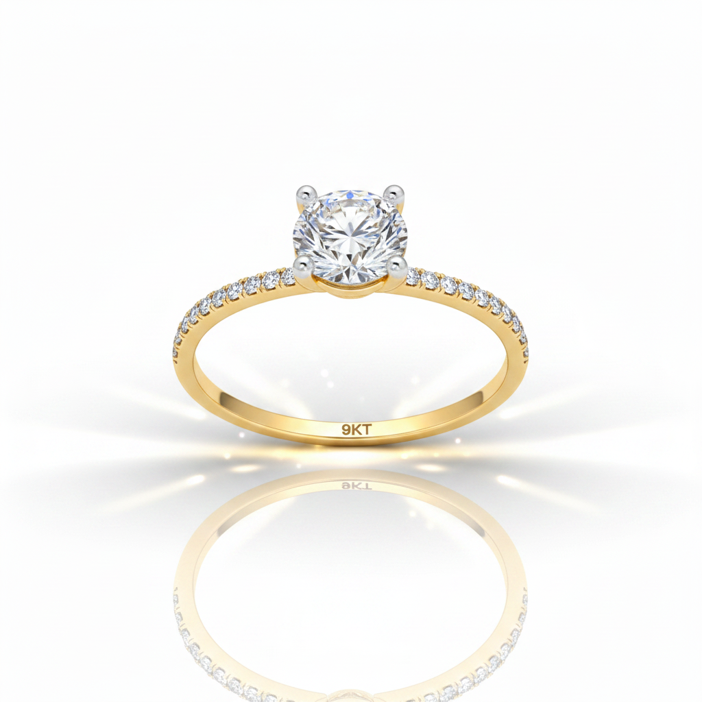 9Kt PRINCESS RING | Tvayi