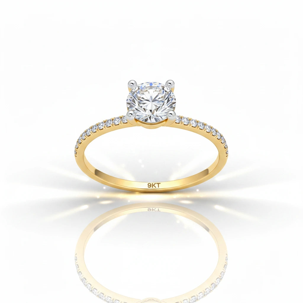 9Kt PRINCESS RING | Tvayi
