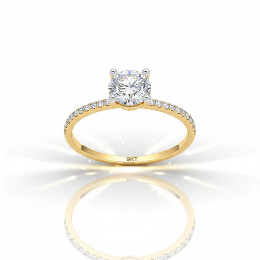 9Kt PRINCESS RING | Tvayi