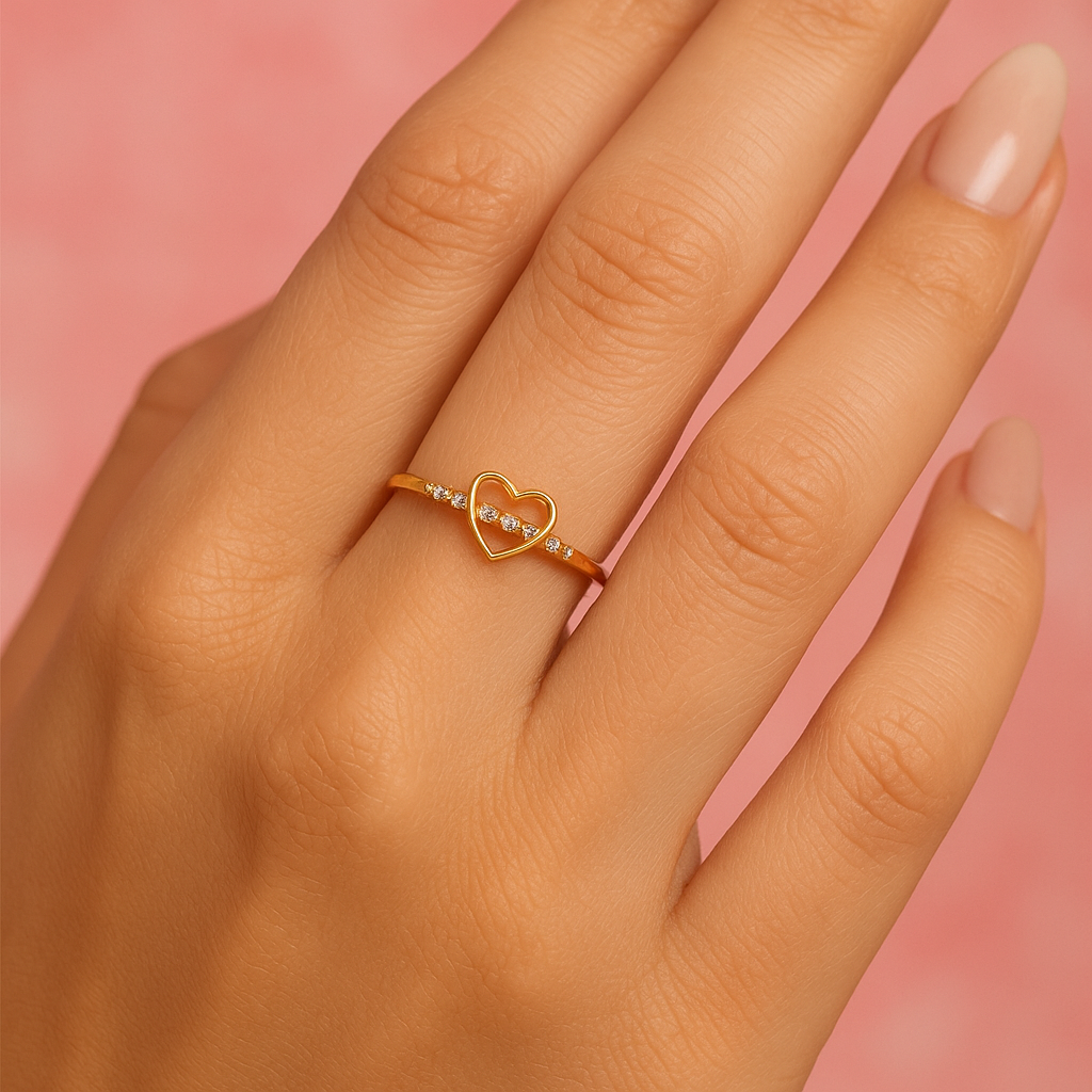 Sparkling Heartstone Ring | Tvayi