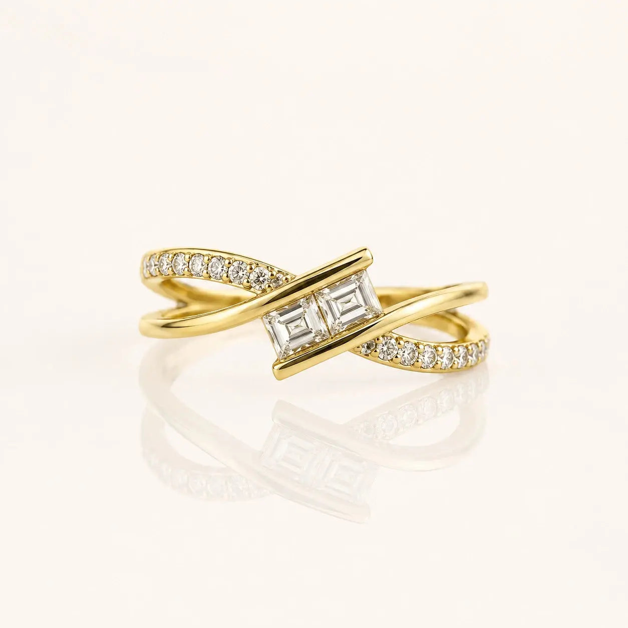Infinity Diamond Wrap Ring – 18K Gold Plated Anti-Tarnish Demi-Fine Ring | Tvayi