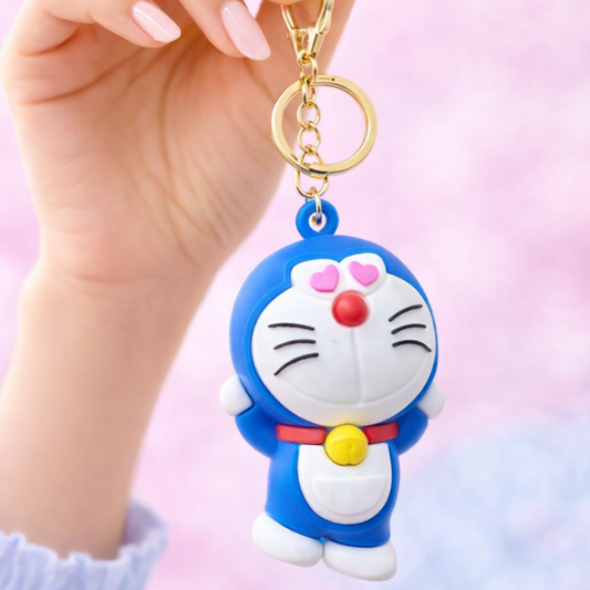 Doraemon , Tvayi Cute Blue Cartoon Keychain for Kids | Stylish & Fun Keychain for Women | Tvayi