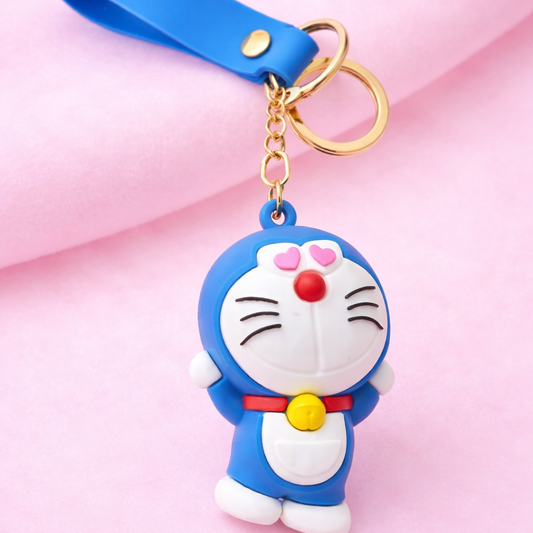 Doraemon , Tvayi Cute Blue Cartoon Keychain for Kids | Stylish & Fun Keychain for Women | Tvayi