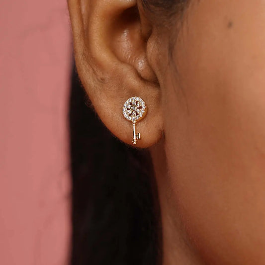Lock & Key Harmony Earrings | Tvayi