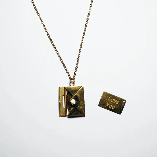 Love Letter Locket Necklace Tvayi