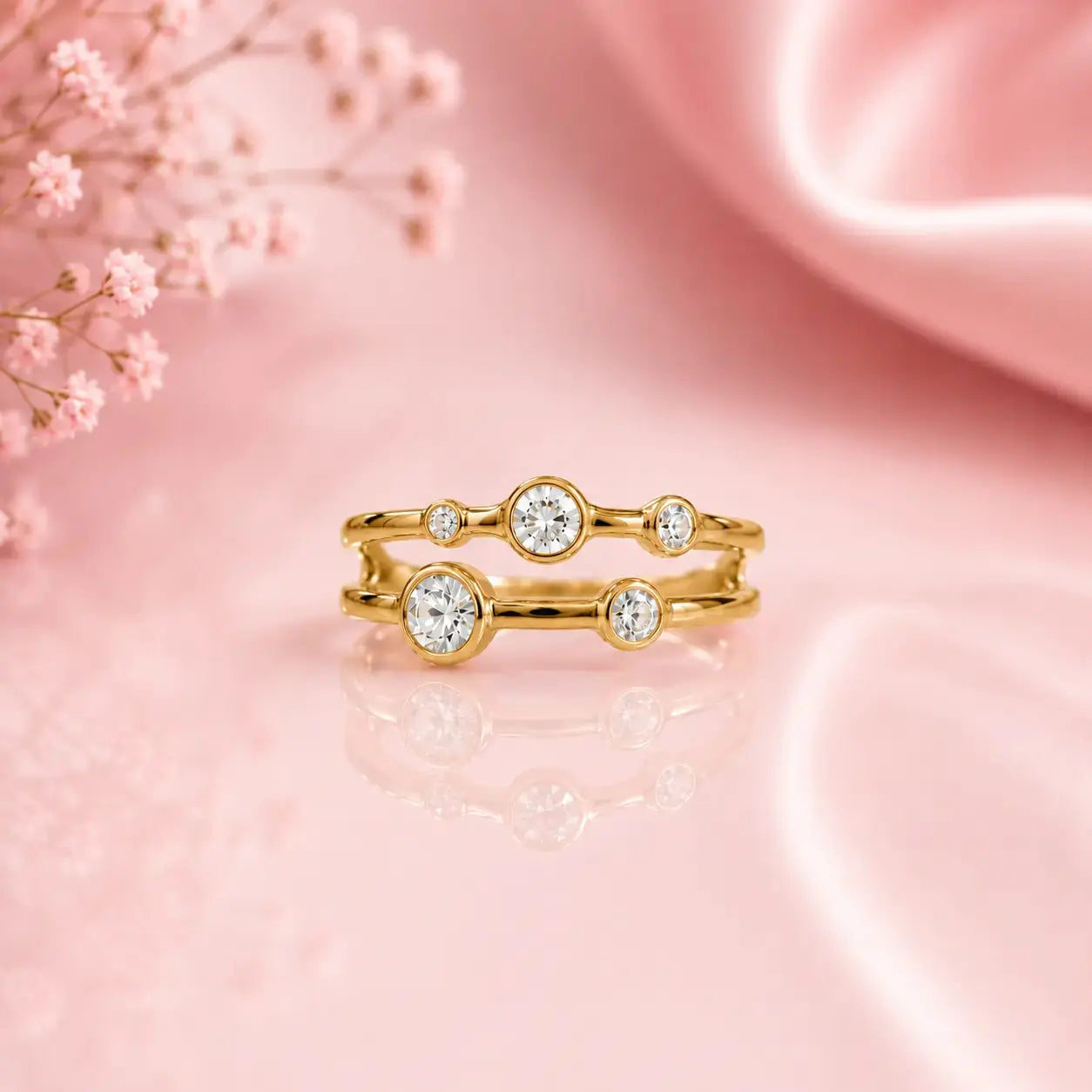 Luna Orbit Anti-Tarnish Ring | Tvayi