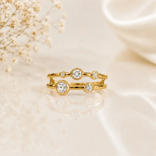 Luna Orbit Anti-Tarnish Ring | Tvayi