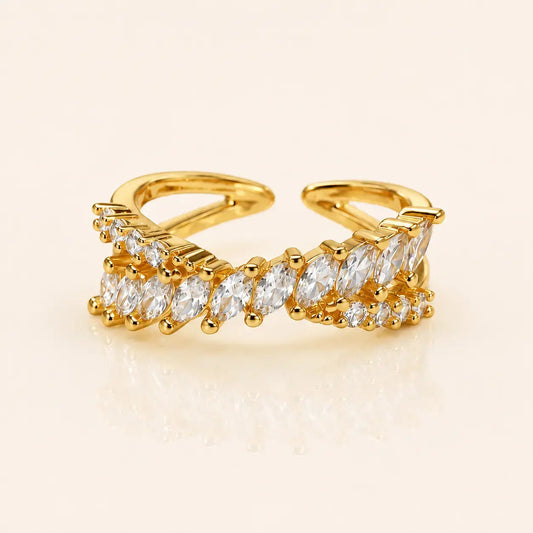 Marquise Crossover Adjustable Ring Tvayi
