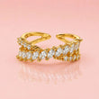 Marquise Crossover Adjustable Ring | Tvayi