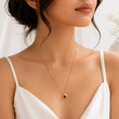 Midnight Teardrop Pendant Necklace | Tvayi
