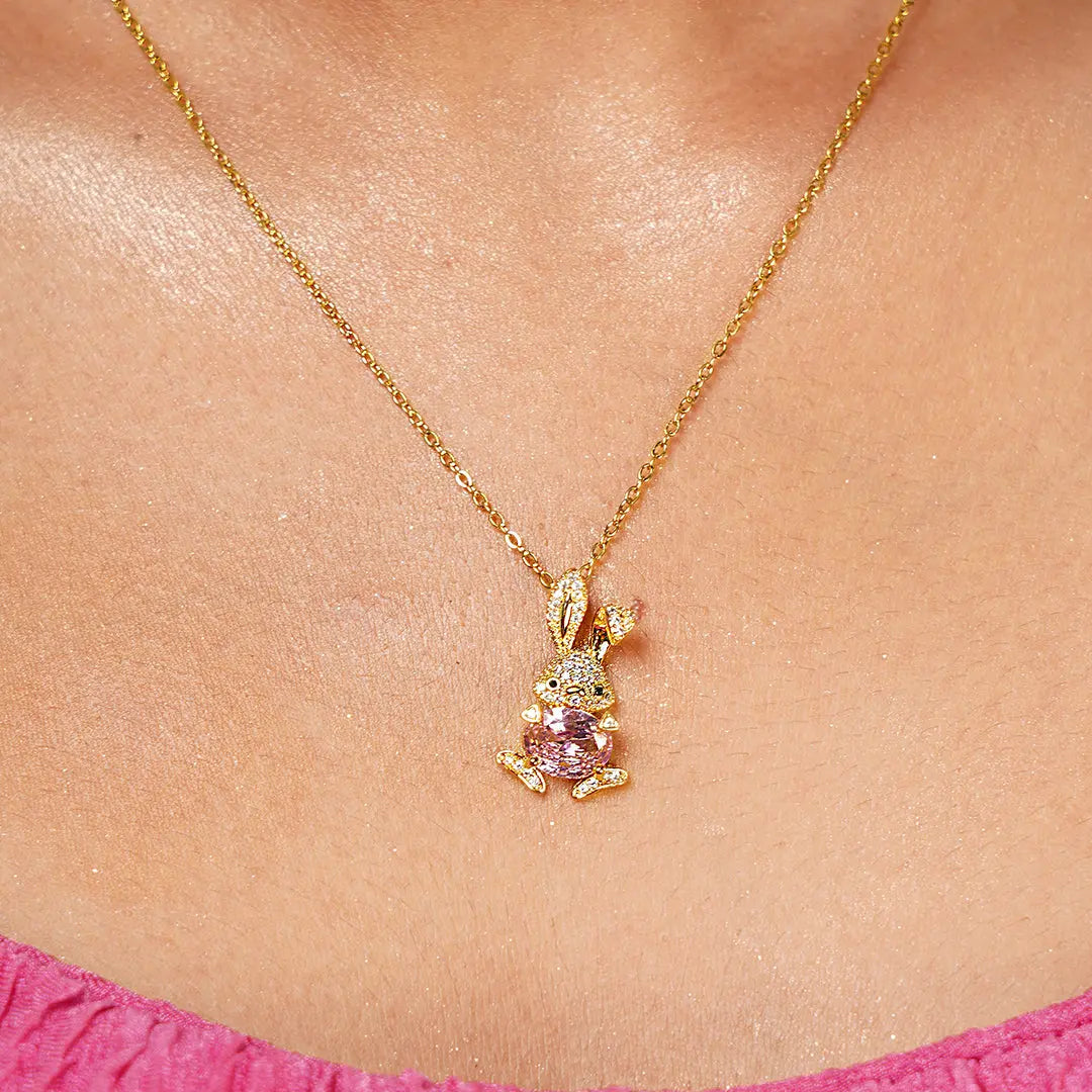 Bunny Blush Pendant Necklace | Tvayi