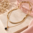 Anti Tarnish Layered Gold Plated Necklace for Women