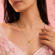 Pearl Charm Statement Necklace – 18K Gold Plated Jewelry | Tvayi