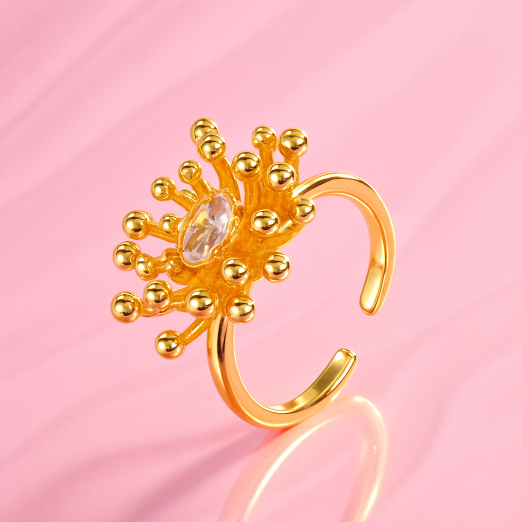 Radiant Burst Flower ring | Tvayi