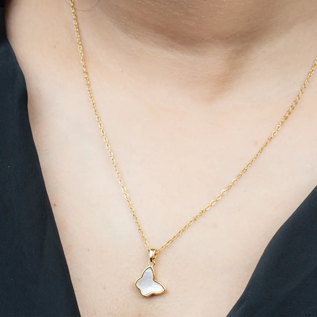 Butterfly Charm Necklace | Tvayi Jewellery