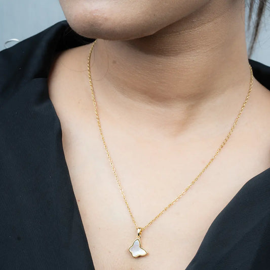 Butterfly Charm Necklace | Tvayi Jewellery