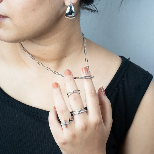 Sienna Classic Ring (Anti-Tarnish) | Tvayi Jewellery