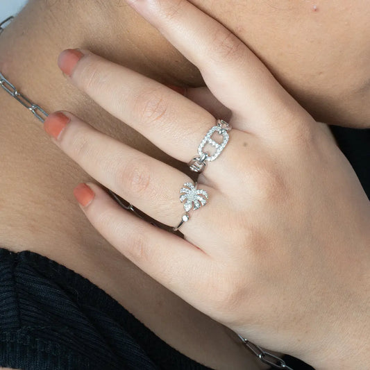Silver Unique Band Ring Tvayi