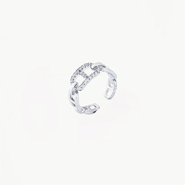 Silver Unique Band Ring Tvayi