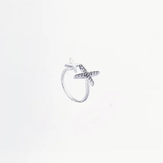 Star Shaped Adjustable Finger Ring | Tvayi Jewellery