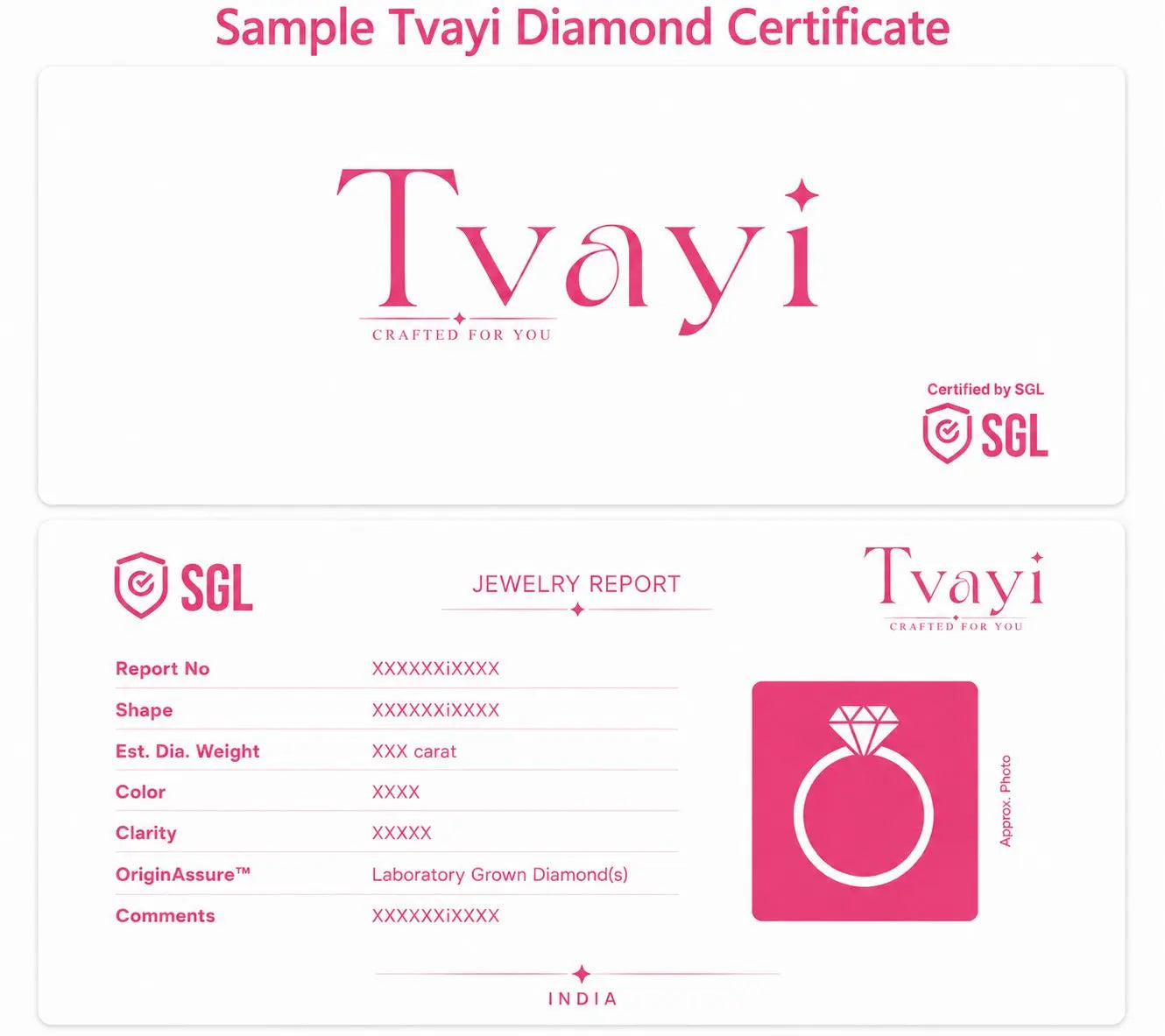 Tvayi 9Kt Lab-Grown Dimond princess Ring | Tvayi