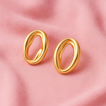 Twisted Gold Knot Stud Earrings | 18K Gold Vermeil Demi-Fine | Tvayi Jewellery